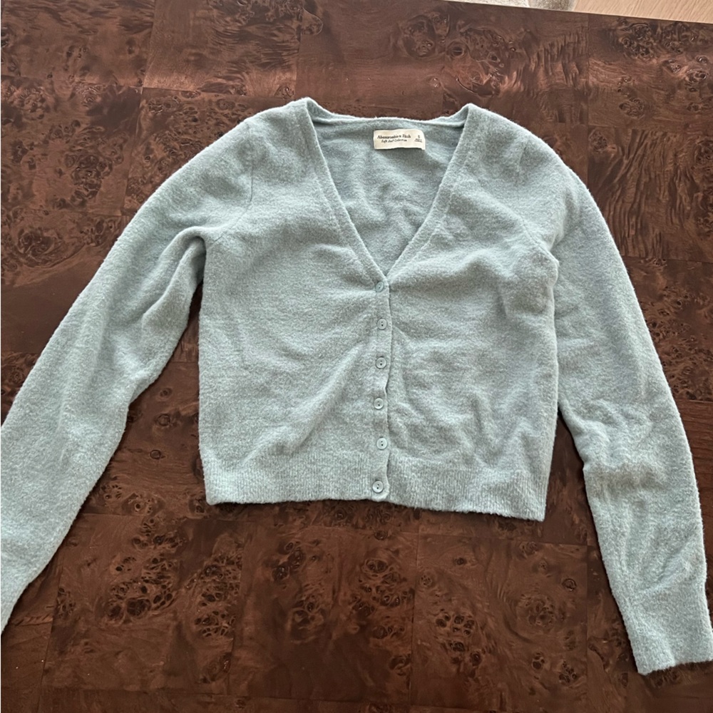 Light Blue Abercrombie Babydoll Cardigan